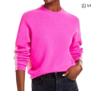 Essentiel Antwetp Sweater Womens Pink Merino Wool Cashmere XS